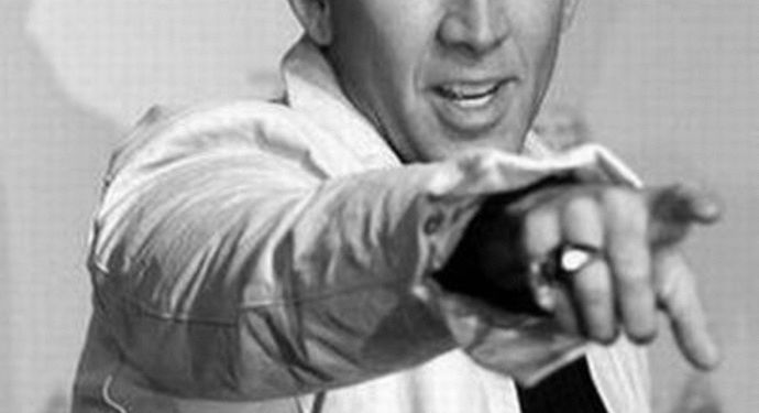 Image of Nick Cage pointing