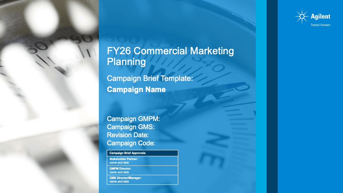 Thumb Image - Agilent Campaign Brief